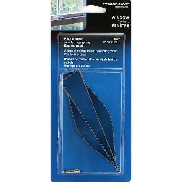 Prime-Line Wood Window Sash Spring, Zinc Plated Steel (2-pack) F