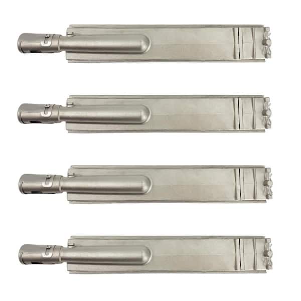 4-Pack Heavy Duty 304 Stainless Steel Grill Burners for Bull, Blaze, Cal Flame, Aussie, Char-Broil, Nexgrill