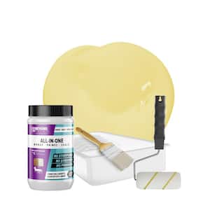 1 qt. Buttercream Furniture Cabinets Countertops and More Multi-Surface All-in-One Interior/Exterior Refinishing Kit