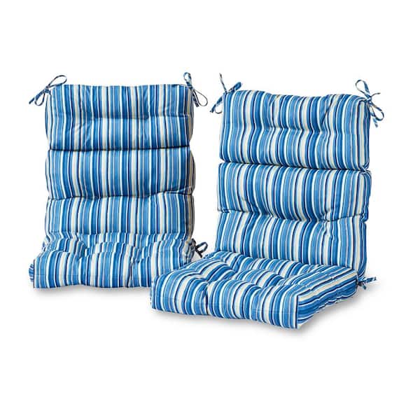 Set of 2) Straight Striped Back Chair