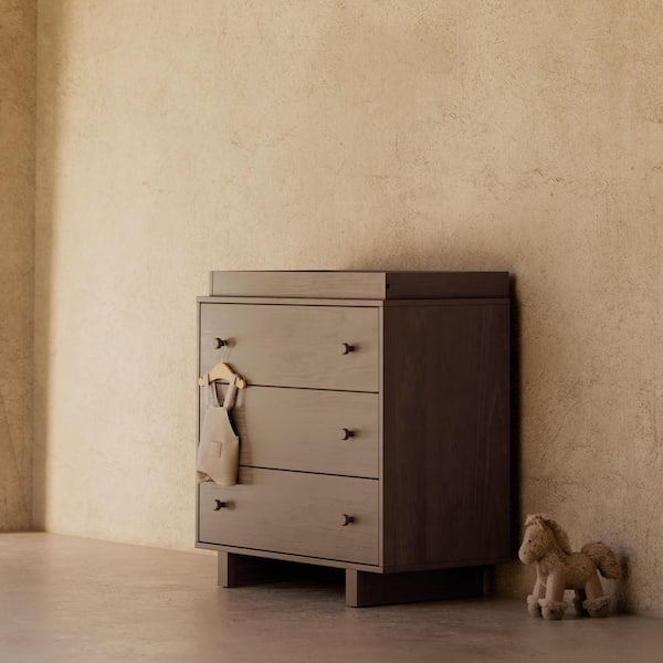 Storkcraft Texas Hazelnut 3-Drawer 35.62 in. Wide Dresser with