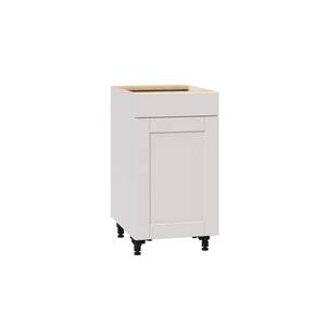 Shaker Assembled 18x34.5x24 in. Base Cabinet with Metal Drawer Box in Vanilla White