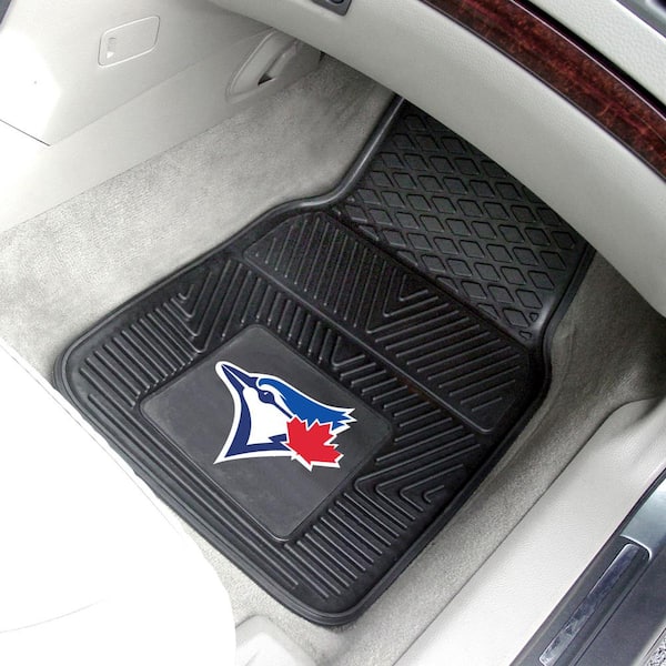 FANMATS MLB Toronto Blue Jays Black Heavy Duty 2-Piece 14 in. x 17 in.  Vinyl Utility Mat 12348 - The Home Depot