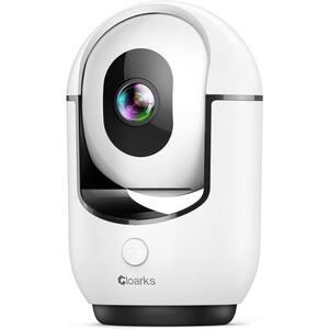 Indoor Smart Hardwired Security Camera with AI Motion Detection, Color Night Vision, 2-Way Audio & Siren in White