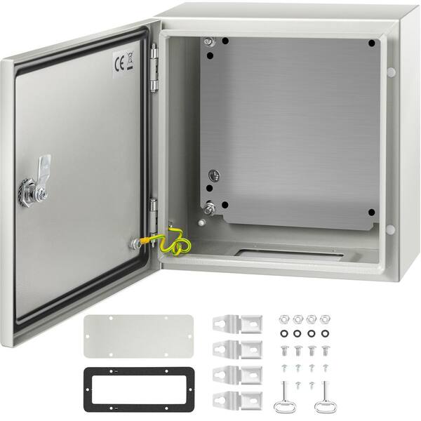 VEVOR 23.6x19.7x9.1" Fiberglass Enclosure NEMA Type 3 Electrical Enclosure IP65 