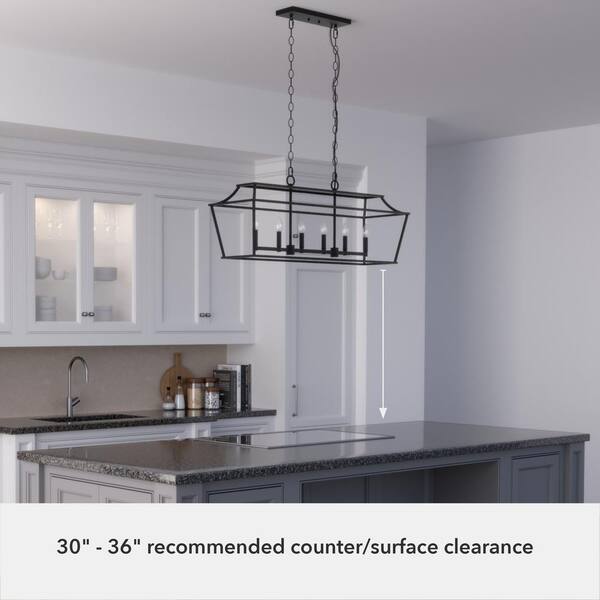 Carmen 6 sale light island pendant