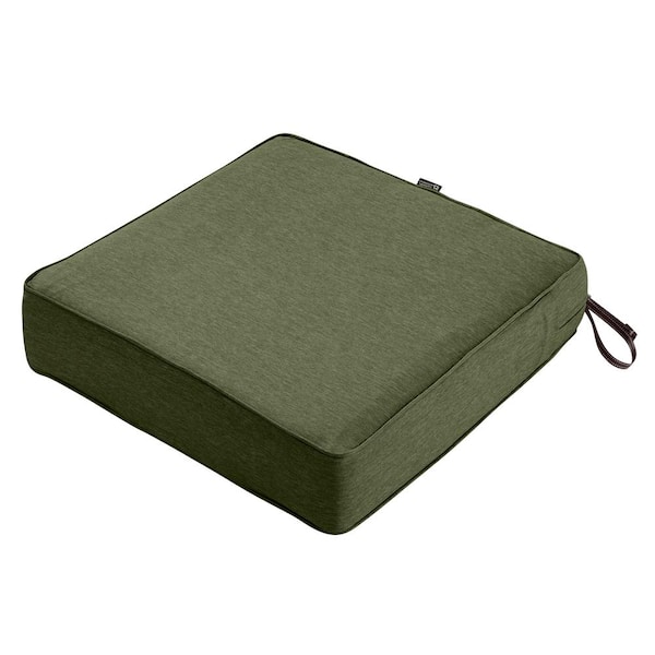 Classic Accessories Montlake Heather Fern Green 23 in. W x 23 in. D x 5 in. T Outdoor Lounge Chair Cushion