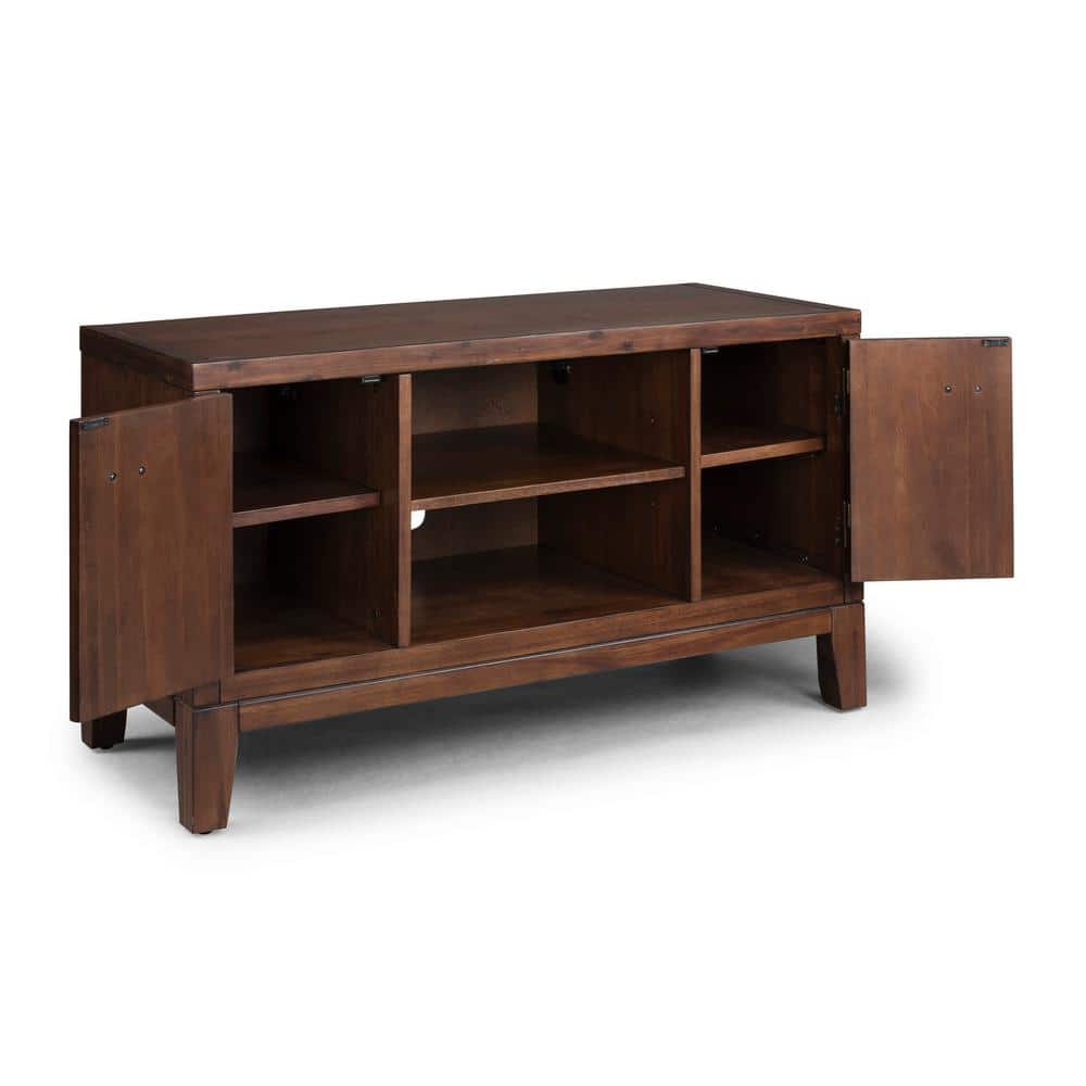 UPC 095385879754 product image for Bungalow 44 in. Brown Wood TV Stand Fits TVs Up to 50 in. with Storage Doors | upcitemdb.com