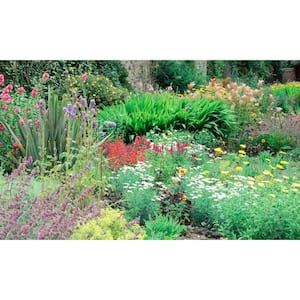 Flower View - Weather Proof Scene for Window Wells or Wall Mural - 100 in. x 60 in.