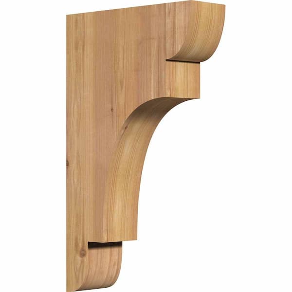 Ekena Millwork 3-1/2 in. x 12 in. x 20 in. Western Red Cedar New Brighton Smooth Corbel