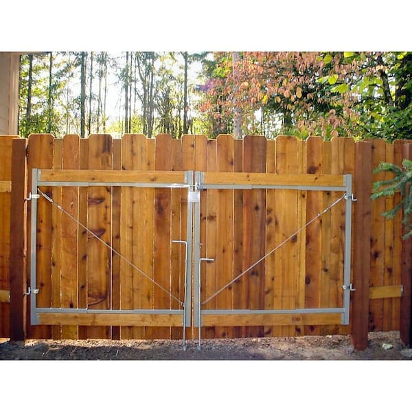 Steel Gate Opening Frame Kit, Wooden Fence Gates Home Depot