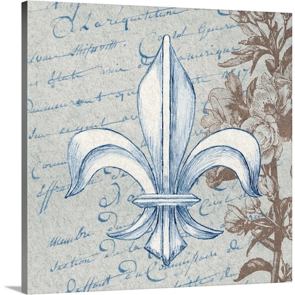 GreatBigCanvas French Fleur de Lis II by Inner Circle Canvas