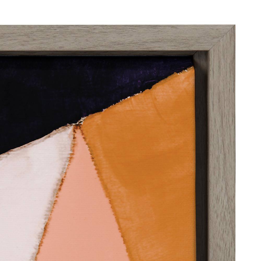 Geo Abstract Multicolor Canvas Print with Polystyrene Frame