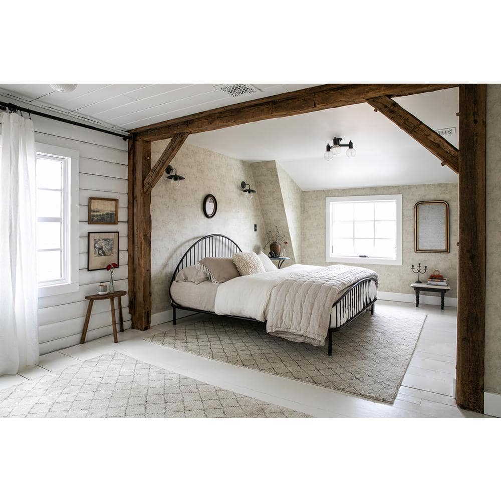 White Textured Plaster Effect Removable Wallpaper Roll