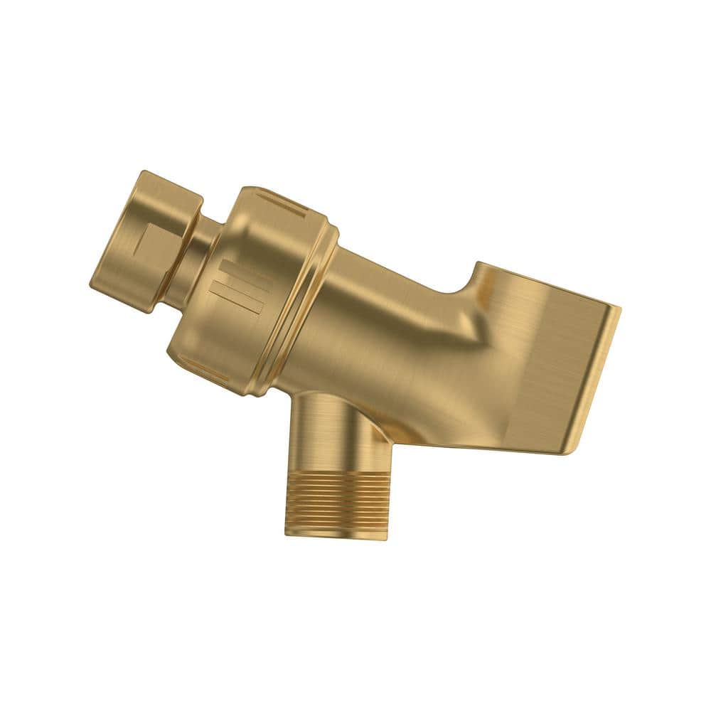 Brushed Gold Universal Shower Arm with Ball Joint