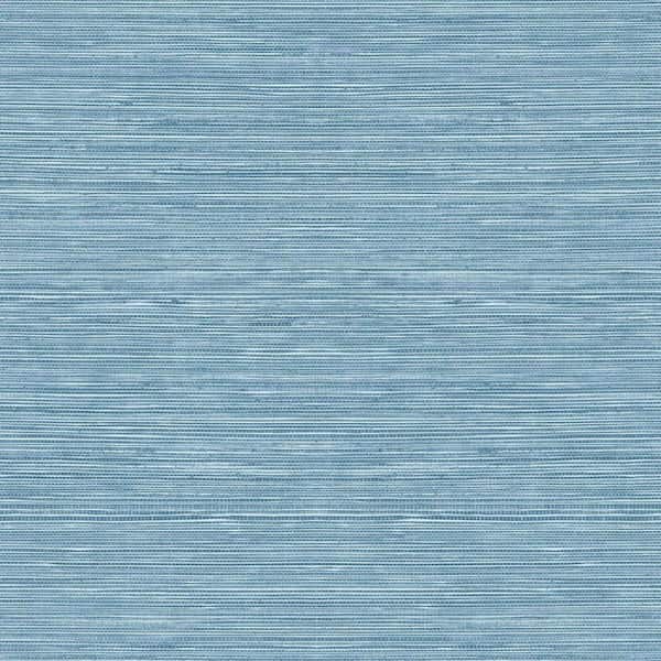 Seabrook Designs Blue Knoll Sisal Hemp Embossed Vinyl Unpasted Wallpaper Roll (60.75 sq. ft.)