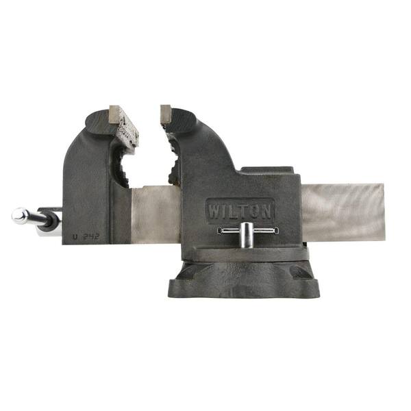 Wilton WS8 8 in. Shop Vise 4 in. Throat Depth 63304 The Home Depot