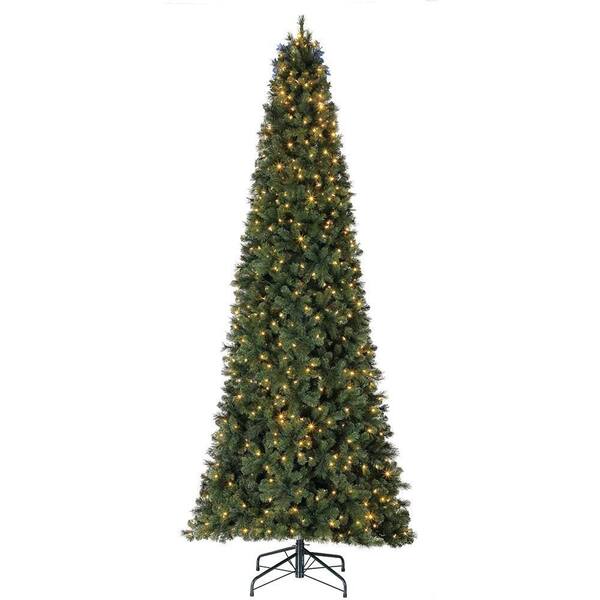 Home Heritage 7 Ft. Pre-Lit Pvc Artificial Half Christmas Tree With Folding Stand Tg7000Ghdl01