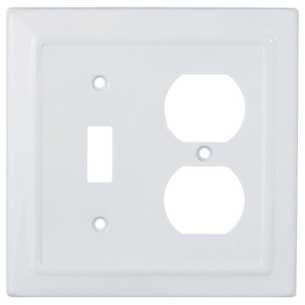Architectural 2-Gang 1-Toggle/1-Duplex Wall Plate (Classic White) price history on PriceWatchPro