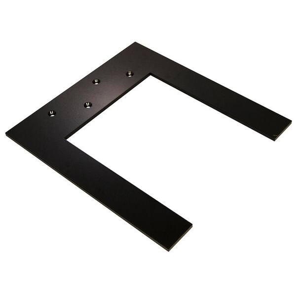 Federal Brace Lincoln Top Plate 14 in. Black Hidden Countertop Brace