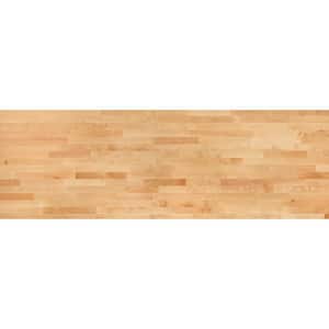8 ft. L x 25 in. D Finished Engineered Birch Butcher Block Countertop with Standard Edge