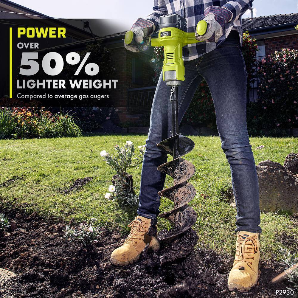 Buy ONE+ HP 18V Brushless Cordless Earth Auger With 6 In. Bit Included ...