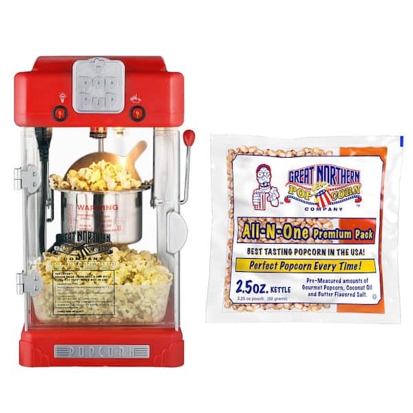 Frigidaire Retro 2.5-Ounce Theater-Style Countertop Popcorn Maker, Red