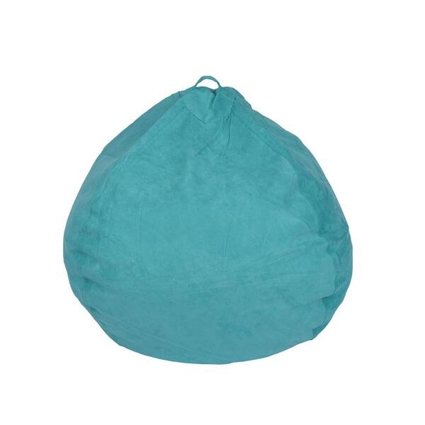 Unbranded Turquoise Microsuede Bean Bag