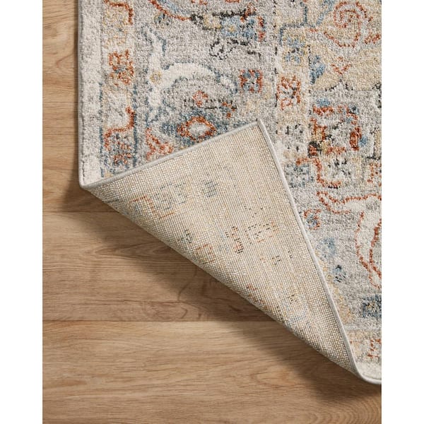 LOLOI II Odette Ivory/Multi 18 in. x 18 in. Sample Oriental Sample 