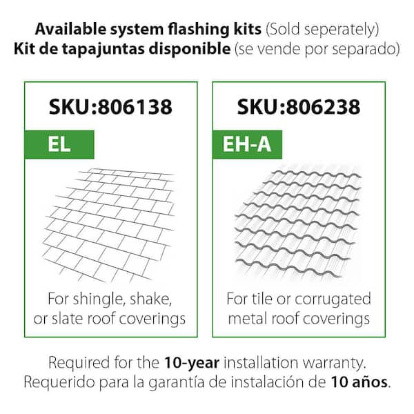 21 in. x 45-3/4 in. Fixed Deck-Mount Skylight with Laminated Low-E Glass