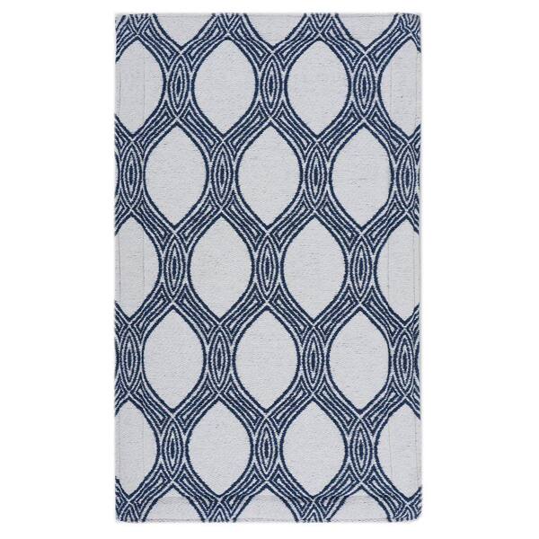 RugSmith Blue Medallion Anti-Fatigue Kitchen Mat, 20 x 36 