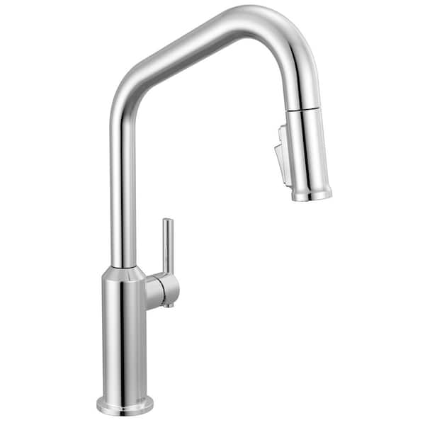 Cordova Chrome 17.06 in. H Pull Down Sprayer Kitchen Faucet with 360° Swivel Spout