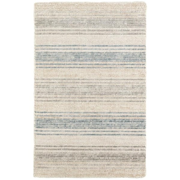 Moonshine Handwoven Cotton/Viscose Neutral 3 ft. x 8 ft. Indoor Runner Rug