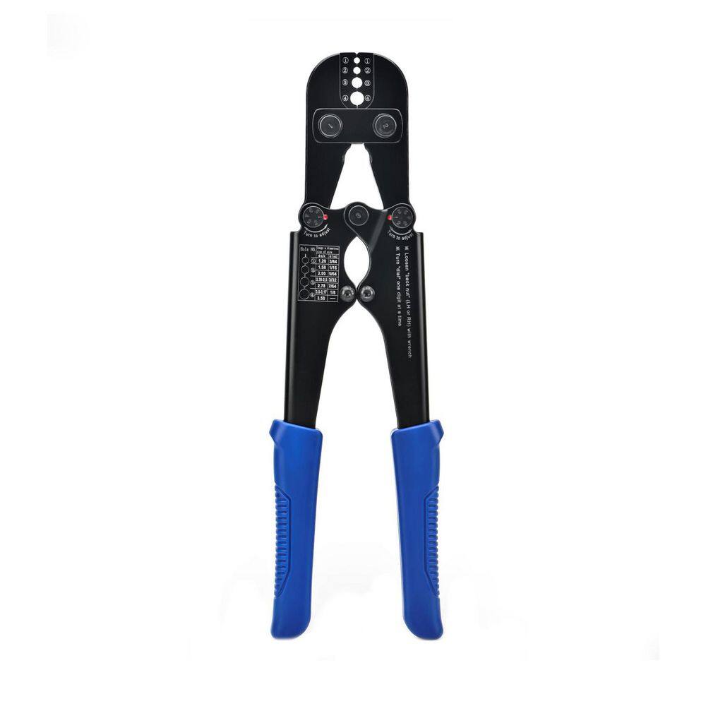 Wire Rope Crimping Tool for Aluminum Oval Sleeves, Double Sleeves ...