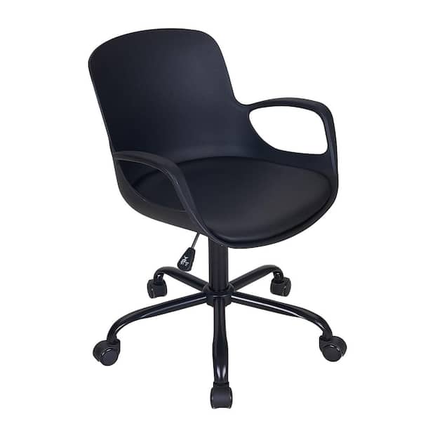 Vecelo PU Leather Home Office Chair Height Adjustable Rolling
