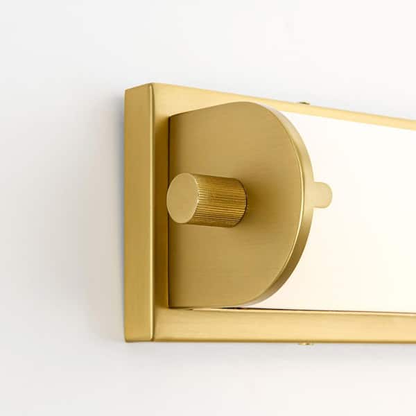 Rennnsan Fynr Modern 1-Light 20.5 in. Brushed Gold Linear LED Wall