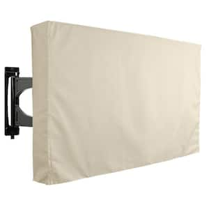 50 in. - 52 in. Beige Outdoor TV Universal Weatherproof Protector Cover