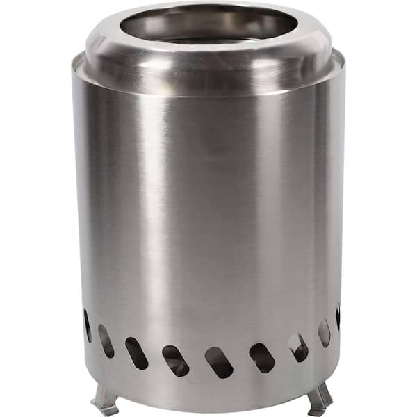 Sunnydaze 8 in. H x 5.5 in. Dia Stainless Steel Tabletop