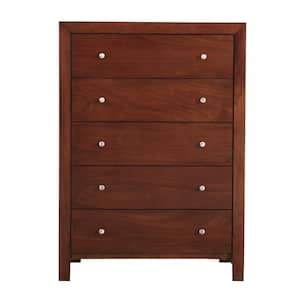 Carmel 6-Drawer Cappuccino Chest 50 in. H x 36 in. W x 20 in. D JR-05 - The  Home Depot