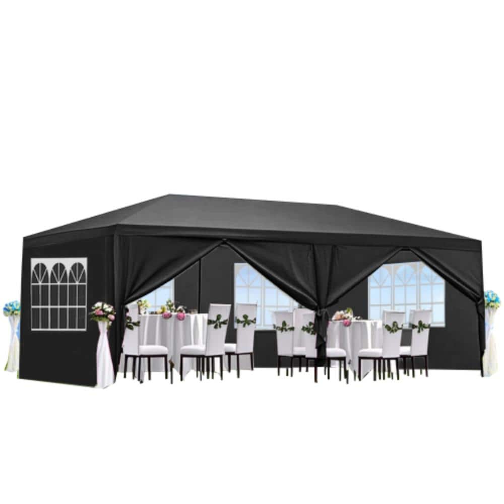 10 ft x 20 ft. Black 6 Removable Sidewalls Party Canopy Tent price history on PriceWatchPro