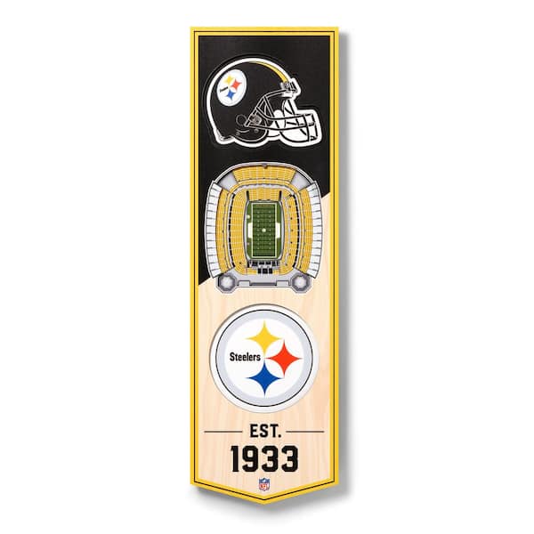 Pittsburgh Steelers Official Helmet-Style NFL Football Giant 3'x5' Flag -  Wincraft Inc.