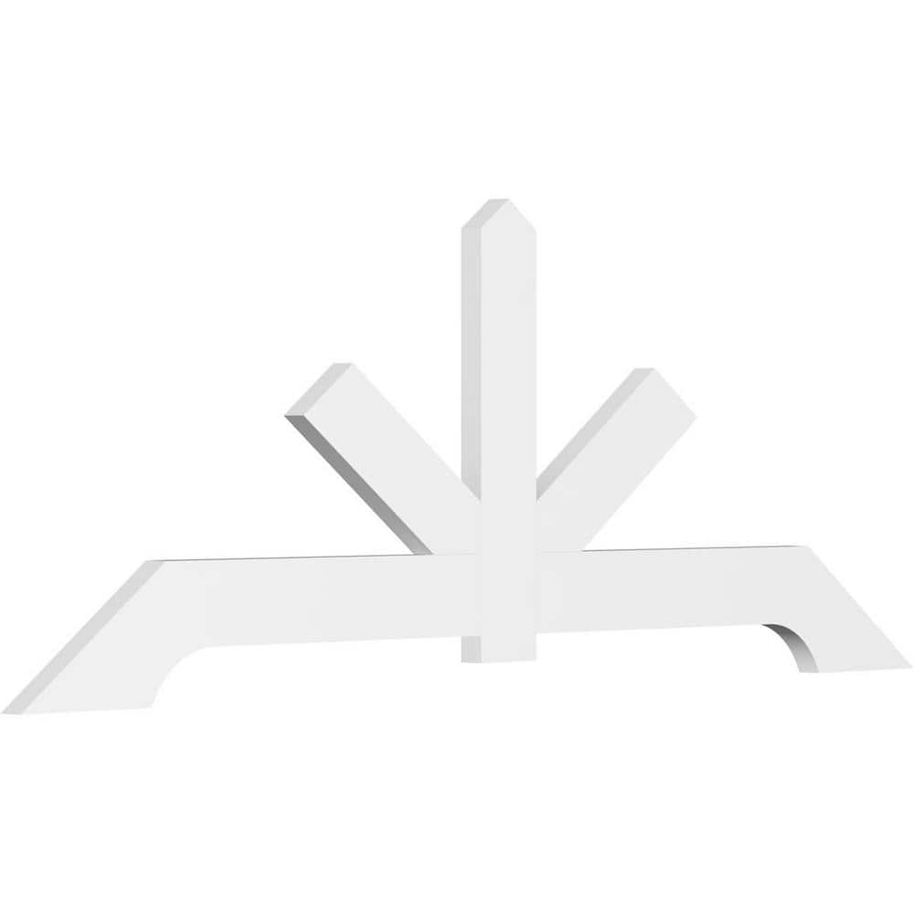 96 in. W x 36 in. H x 2 in. D x 6 in. F, 9/12 Pitch, Vanguard Signature Urethane Gable Bracket, Primed Tan price history on PriceWatchPro