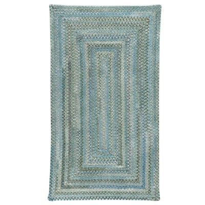 Alliance Thyme 9 ft. x 2.3 ft. Concentric Rectangle Braided Area Rug