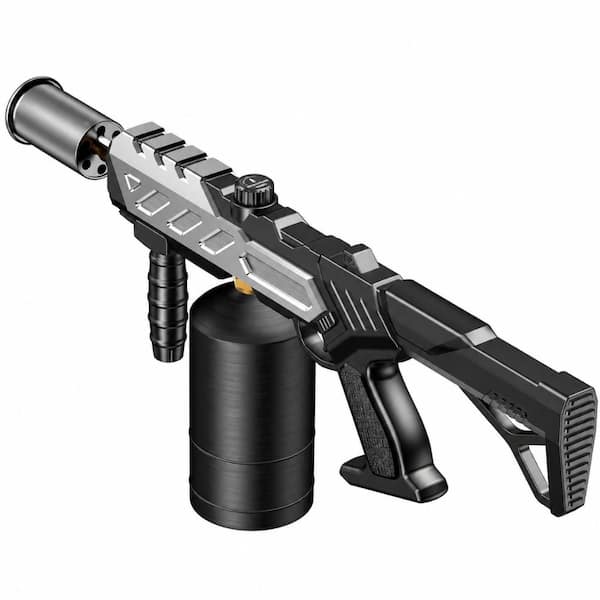 25.79 in ABS Silver and Black Propane Torch Gun with Adjustable Flame and CSA Certification for Cooking