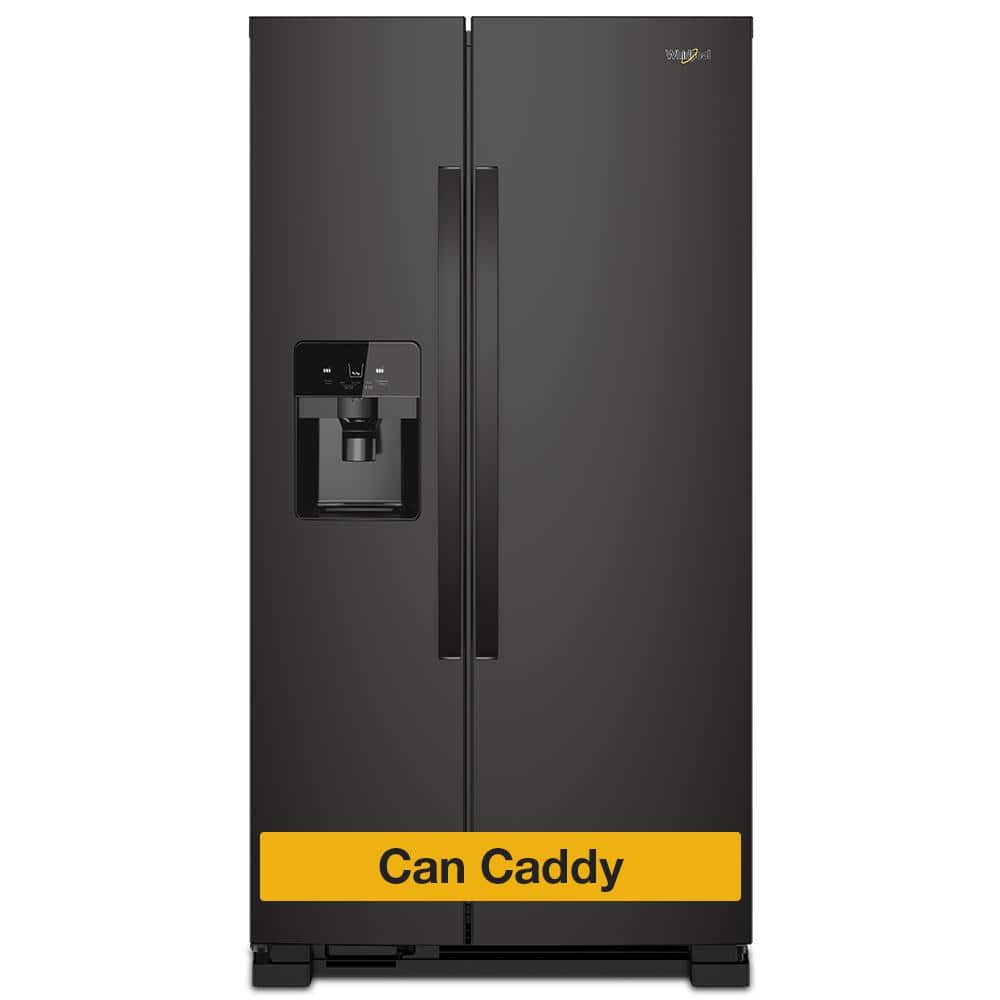21.4 cu. ft. Side by Side Refrigerator in Black