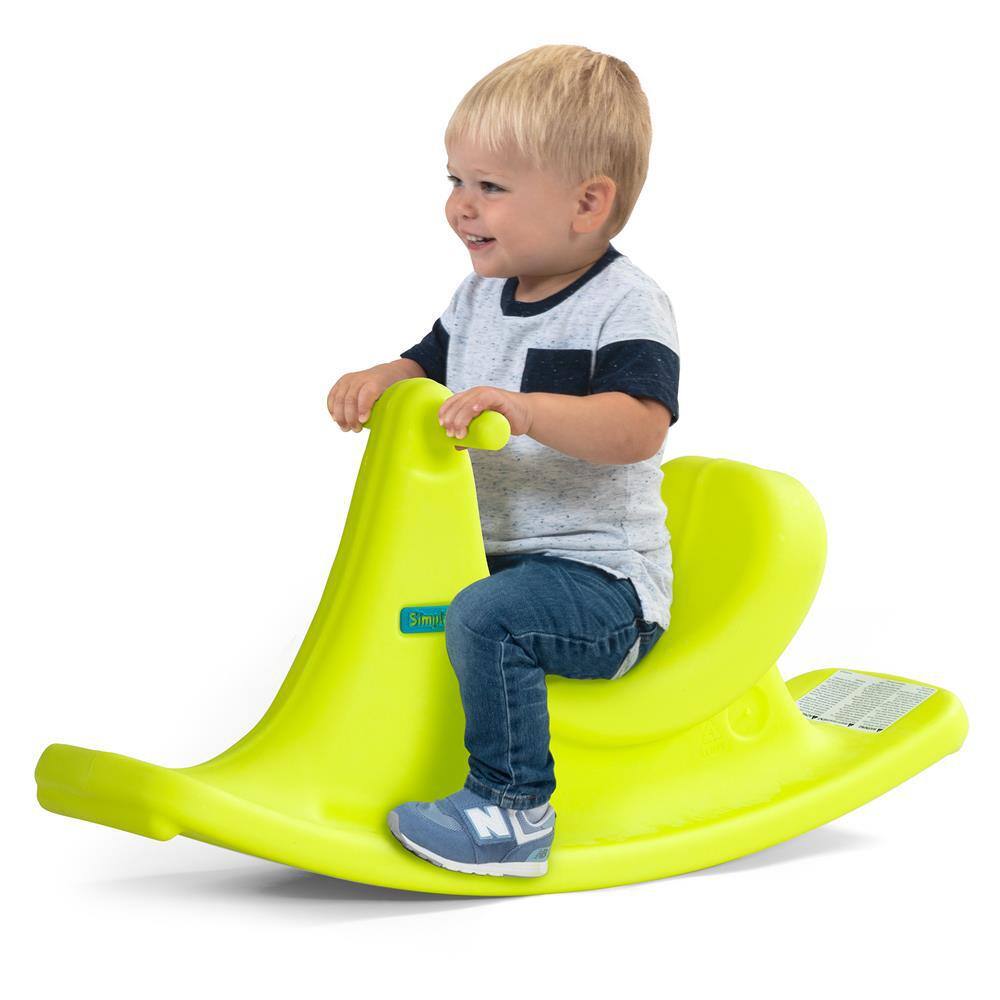 Bright Yellow Plastic Toddler Rocking Rider
