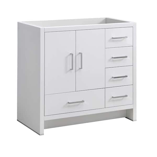 Fresca Imperia 36 in. Modern Bath Vanity Cabinet Only with Right Side Drawers in Glossy White