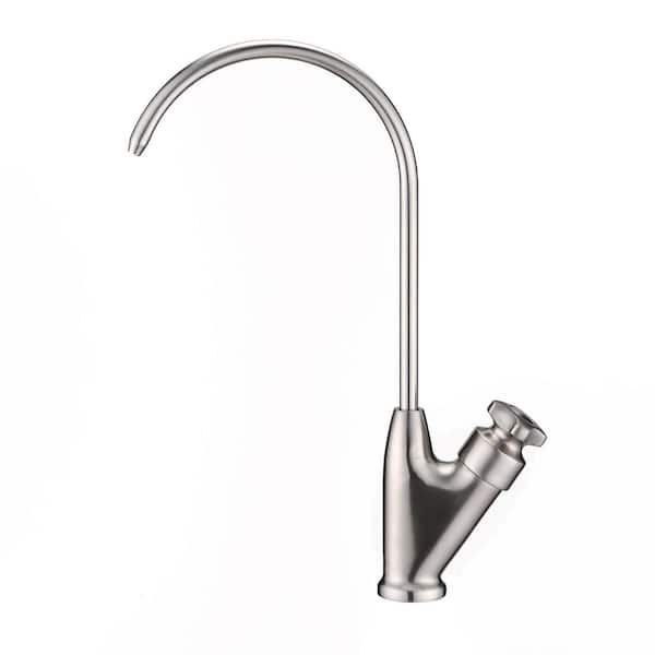 Modern Single-Handle Beverage Faucet with 304 Technology in Stainless Steel in Brushed Nickel