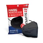 KN95 Protective Face Mask GB2626 Standard, Black (5-Pack)