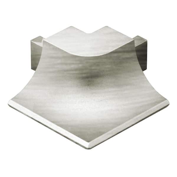 Schluter Dilex-AHKA Brushed Nickel Anodized Aluminum 9/16 in. x 1 in. Metal 90 Degree Outside Corner